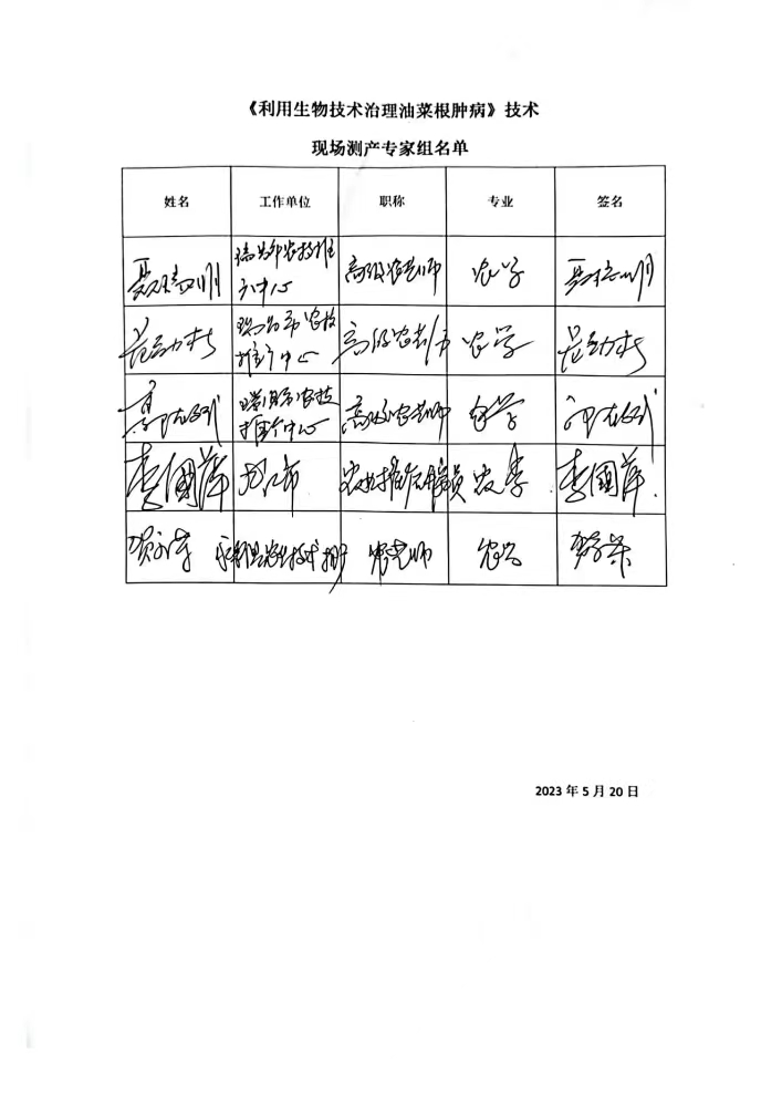 九江農(nóng)科院江滿霞2022-2023利用生物技術(shù)治理油菜根腫病測(cè)產(chǎn)測(cè)效報(bào)告。_01.jpg